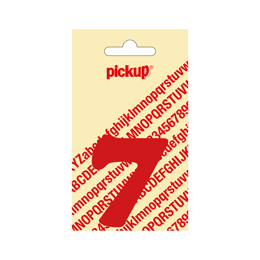 Pickup plakcijfer CooperBlack 60 mm - rood 7