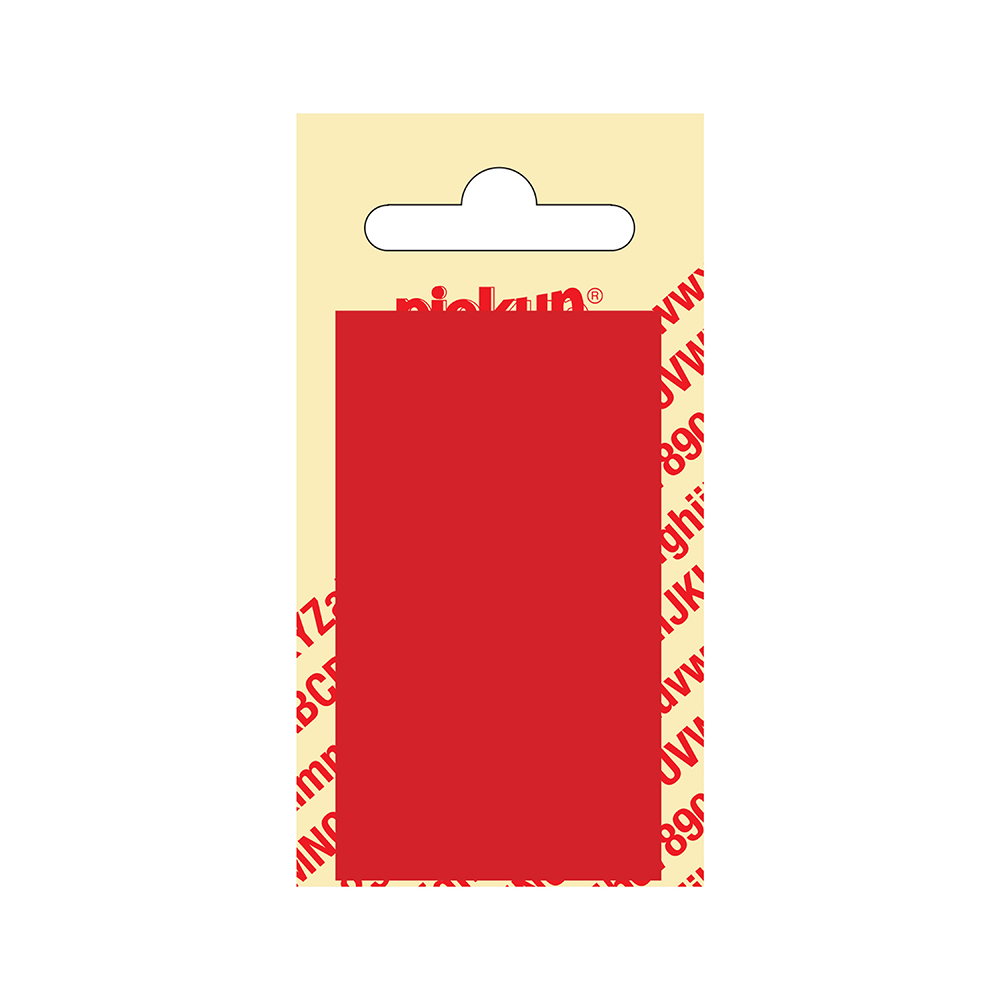 Pickup Kunststof blanco blanko plaatje - rood 7x4 cm Nobel mono bordje