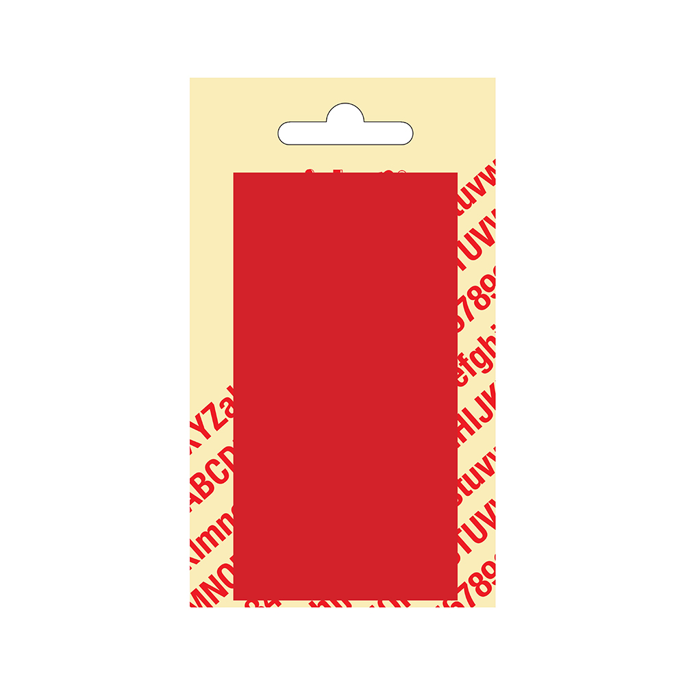 Pickup Kunststof blanco blanko plaatje - rood 10,5x5,5 cm Nobel mono bordje