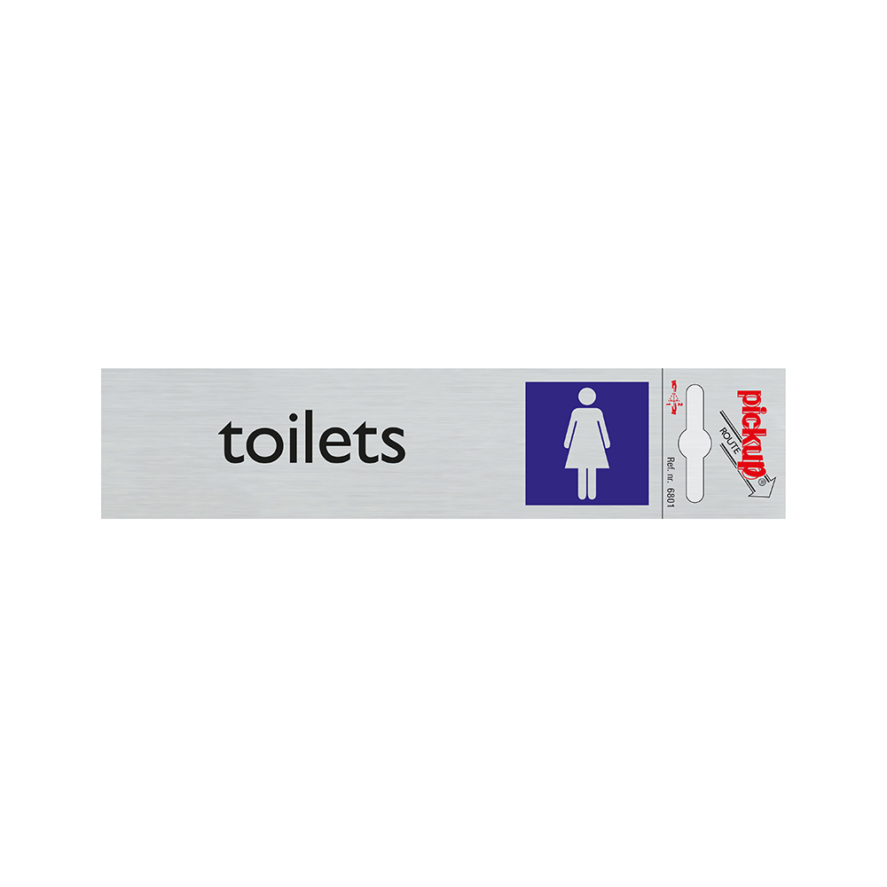 Pickup Route Alulook 165x44 mm - Toilets ladies