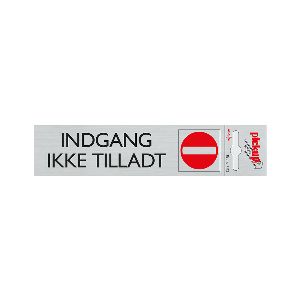 Pickup Route alulook 165x44 mm - INDGANG IKKE TILLADT