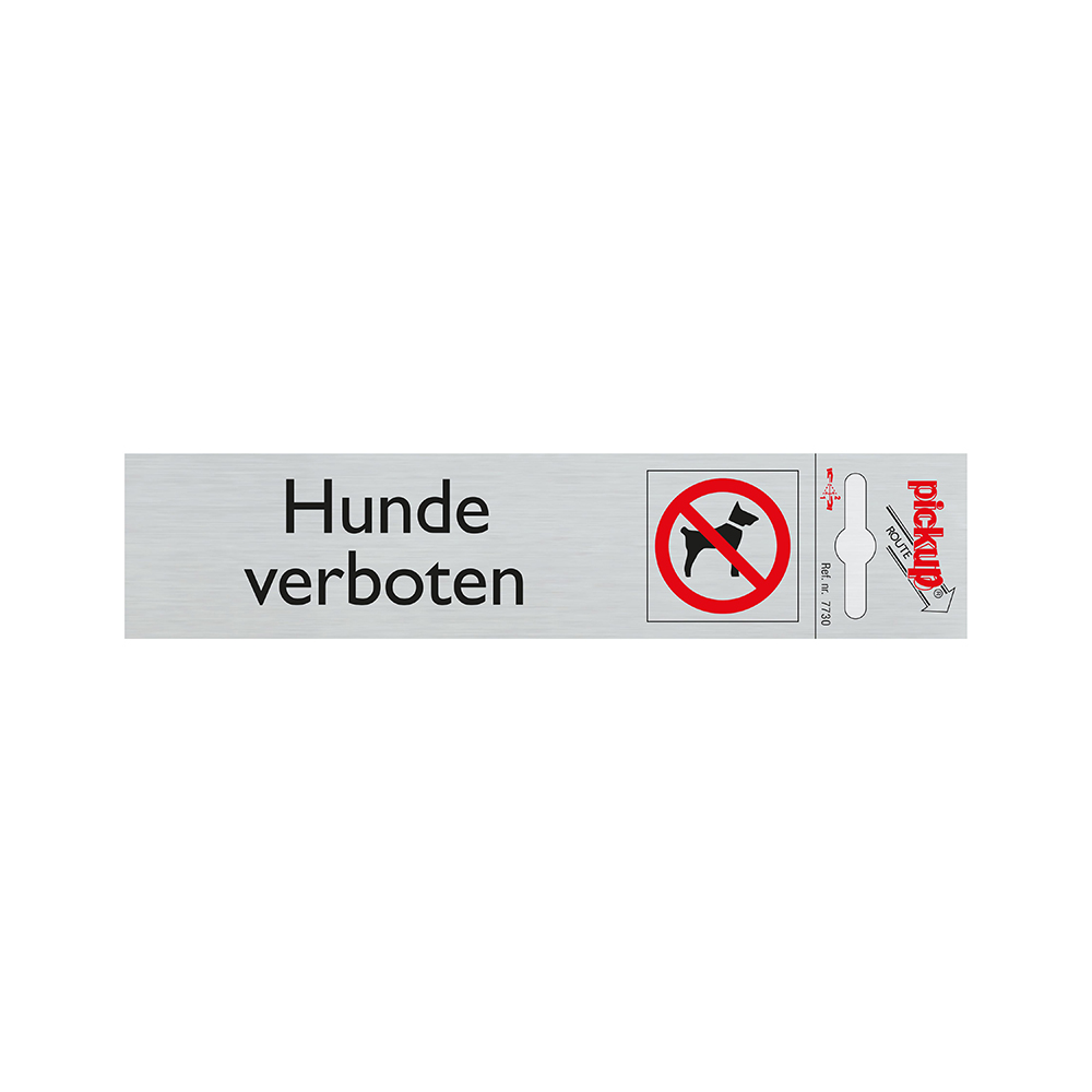 Pickup Route Alulook 165x44 mm - Hunde verboten