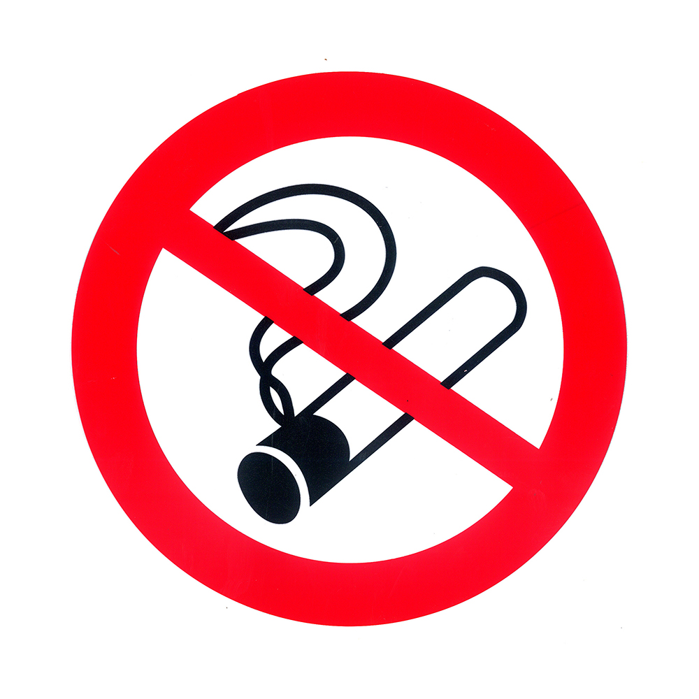 Pickup Pictogram Sticker 300 mm Verboden te roken