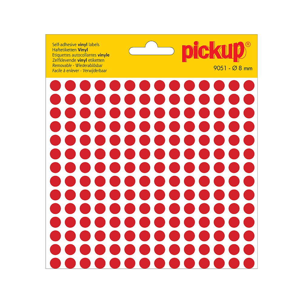 Pickup Stippen vinyl 8 mm rood - 9051