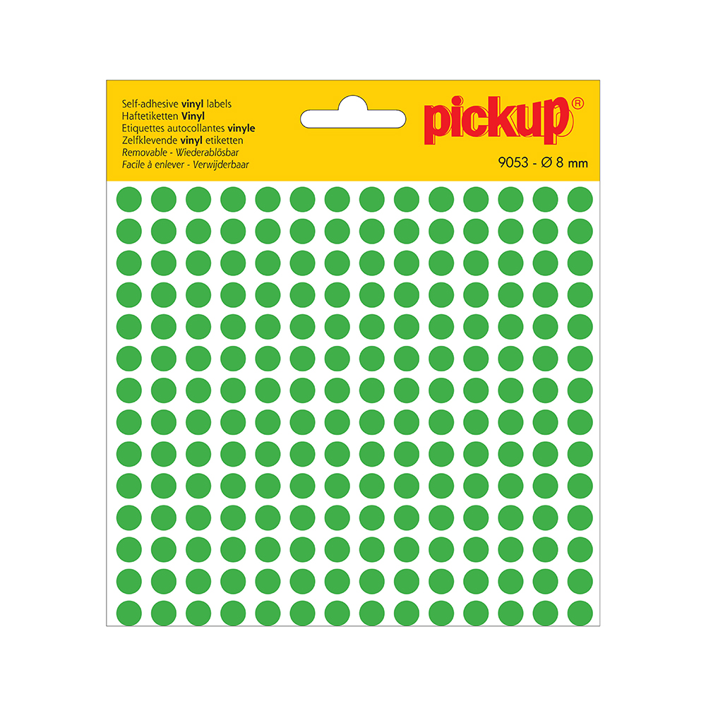 Pickup Stippen vinyl 8 mm groen - 9053