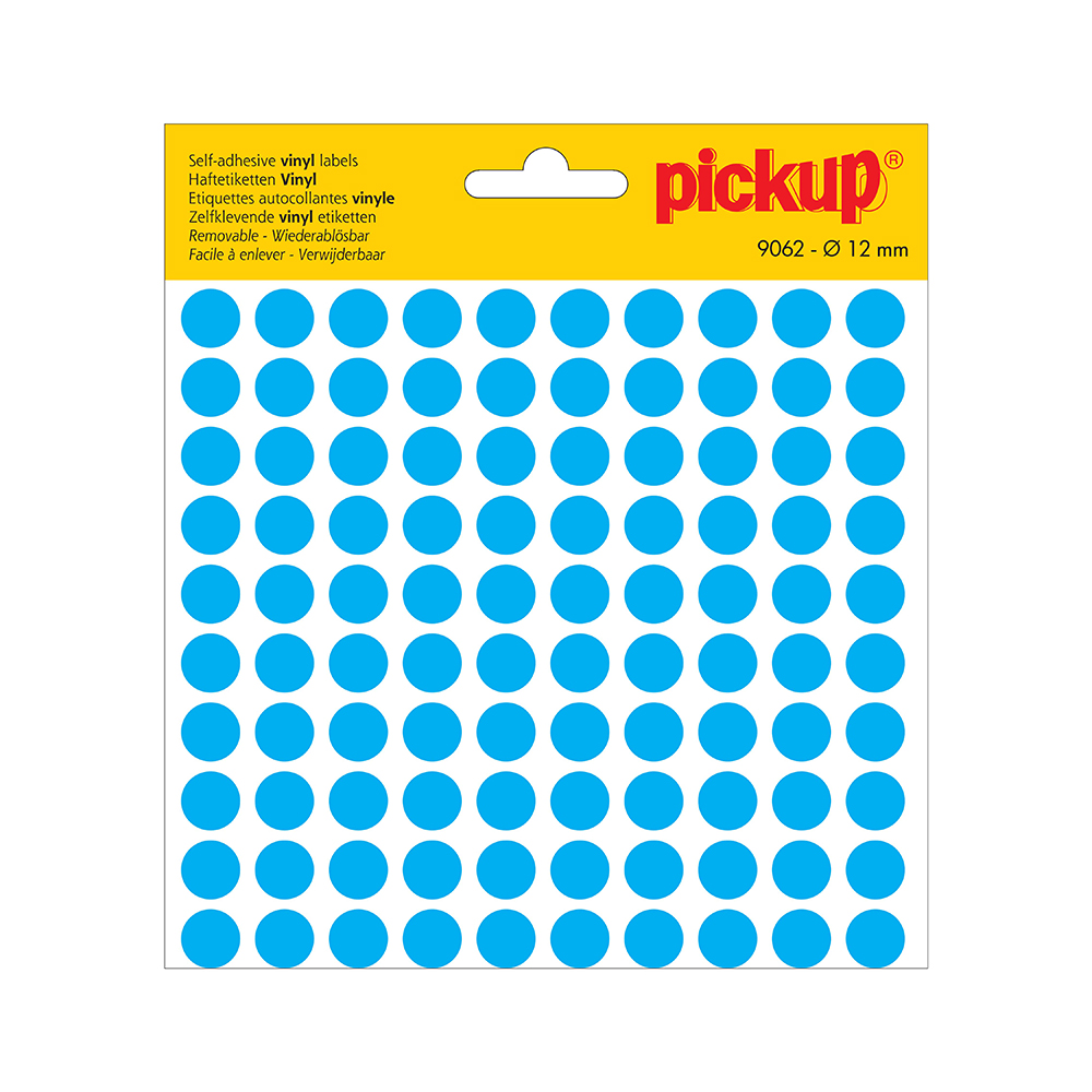 Pickup Stippen vinyl 12 mm blauw - 9062