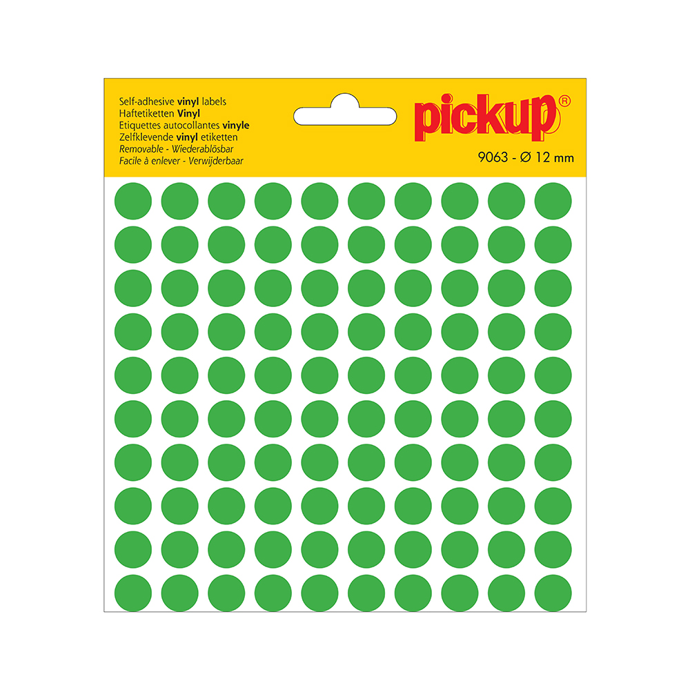 Pickup Stippen vinyl 12 mm groen - 9063