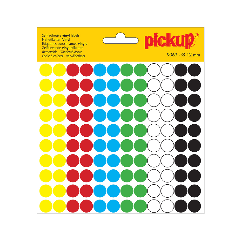 Pickup Stippen vinyl 12 mm 6 kleuren - 9069