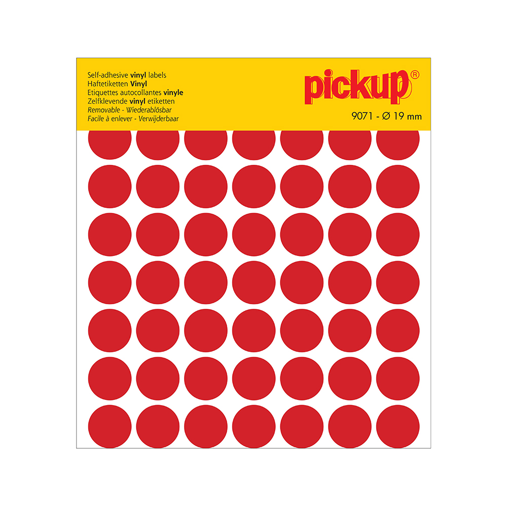 Pickup Stippen vinyl 19 mm rood - 9071