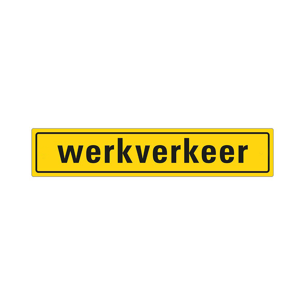 Pickup sticker - Werkverkeer - 400x80 mm