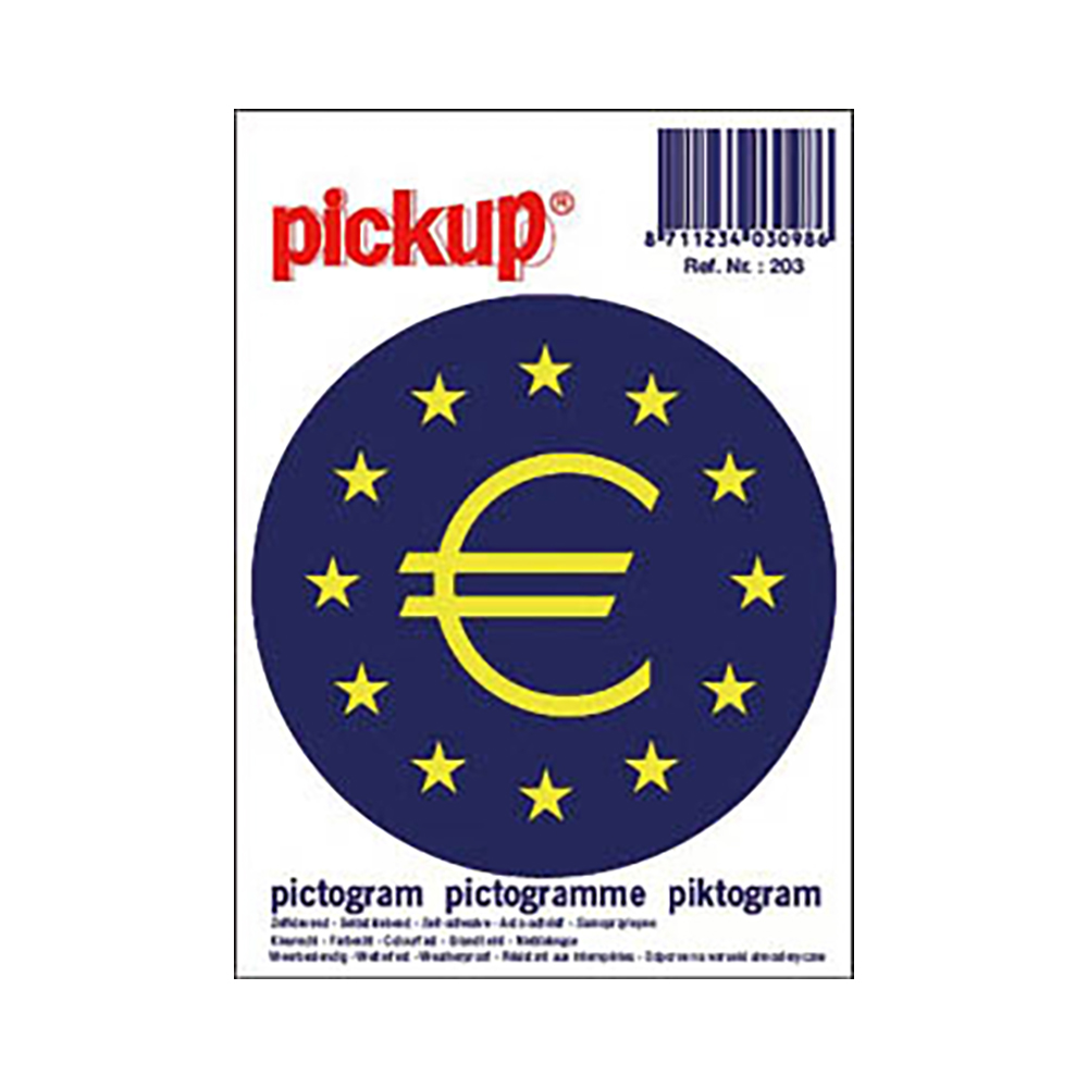 Pickup Pictogram 10x10 cm - Euroteken rond diameter