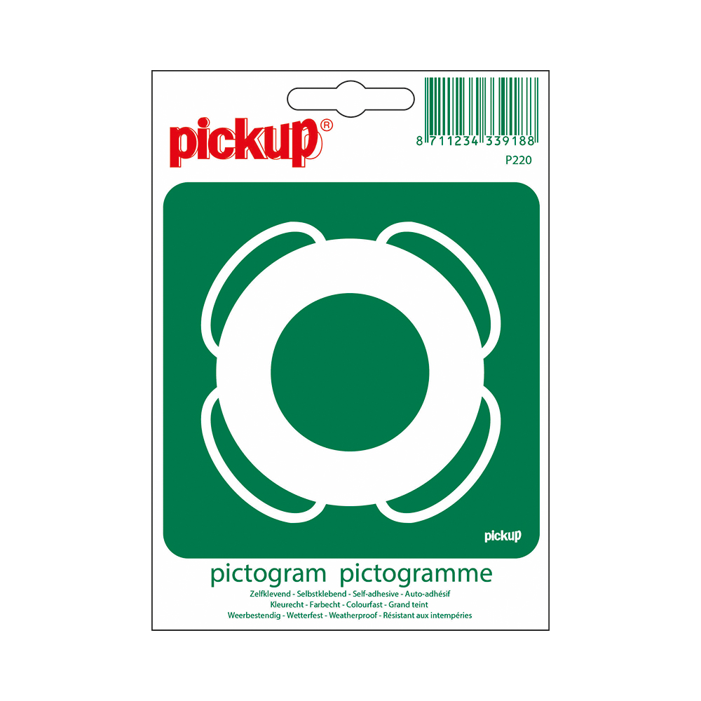 Pickup Pictogram 10x10 cm - Reddingsboei