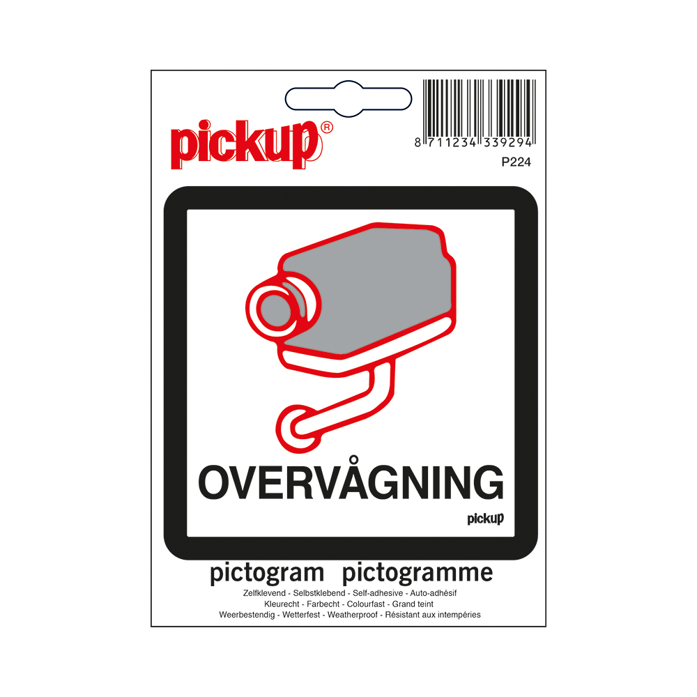 Pickup Pictogram 10x10 cm - OVERVAGNING