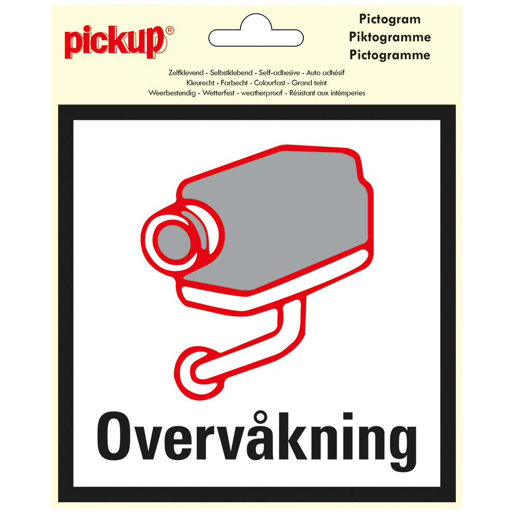 Pickup Pictogram 15x15 cm - OVERVÅKNING