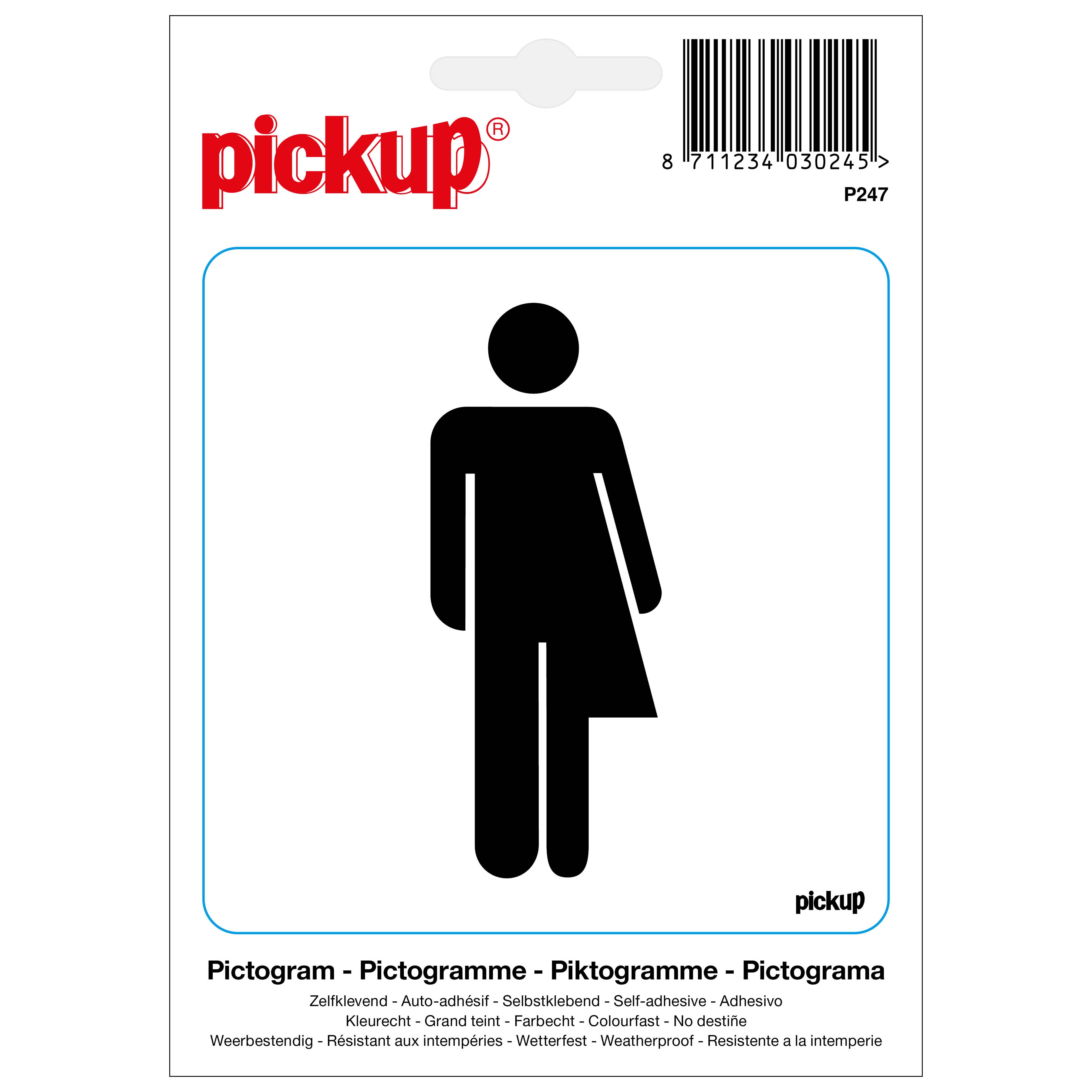Pickup Sticker Genderneutraal 10x10 cm