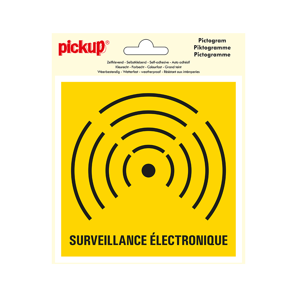 Pickup Pictogram 15x15 cm - Surveillance electronique - alarme