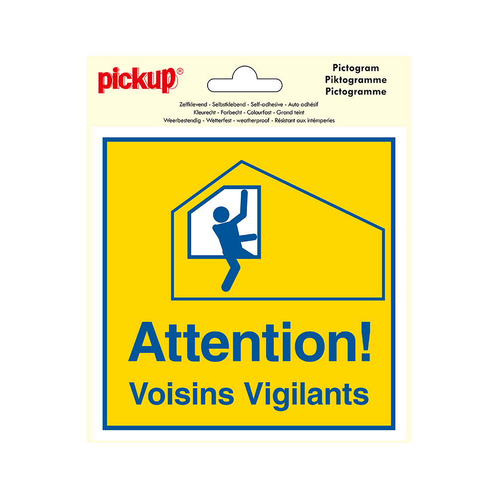 Pickup Pictogram 15x15 cm - Attention Voisins Vigilants