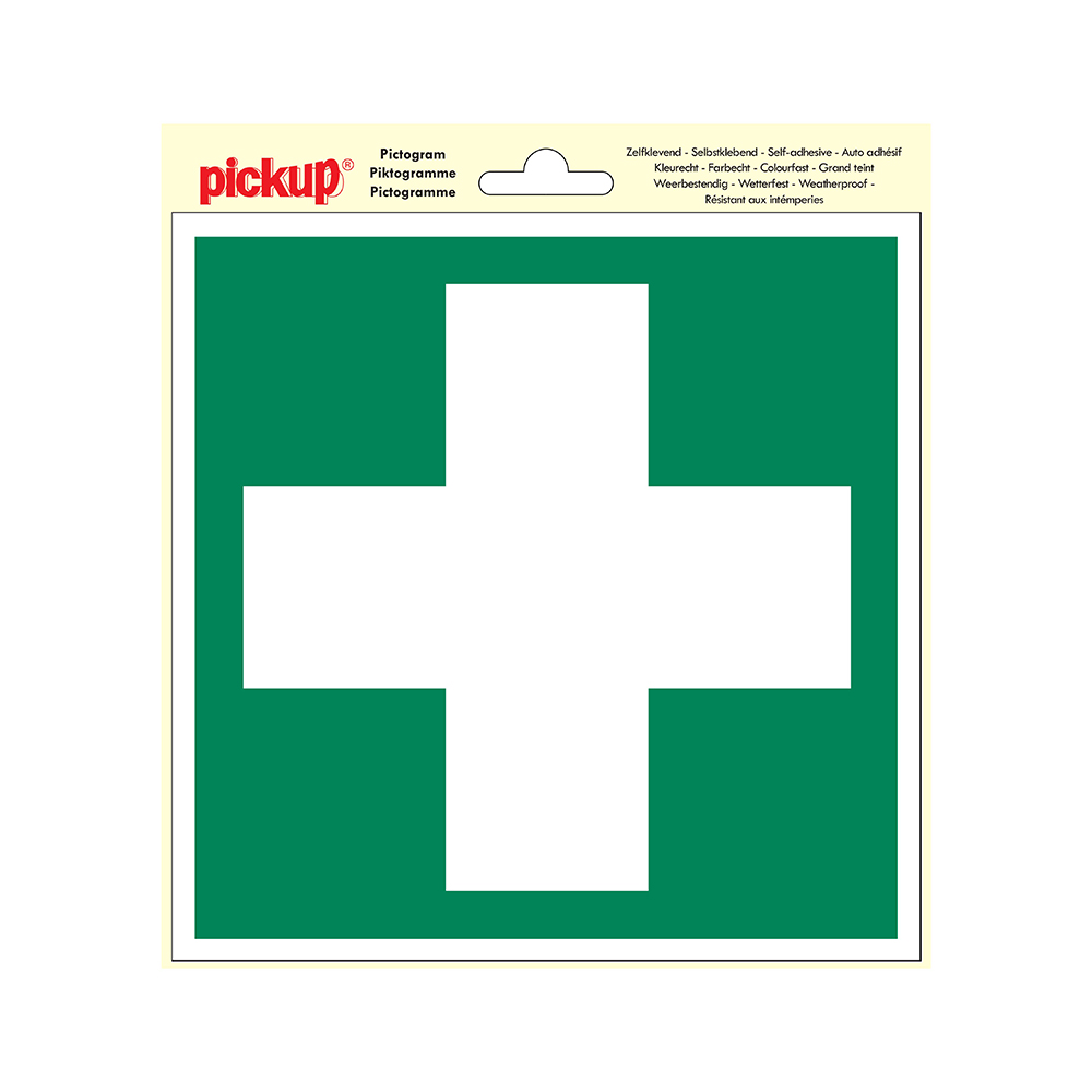 Pickup Pictogram 20x20 cm - EHBO E.H.B.O. Eerste Hulp Bij Ongelukken