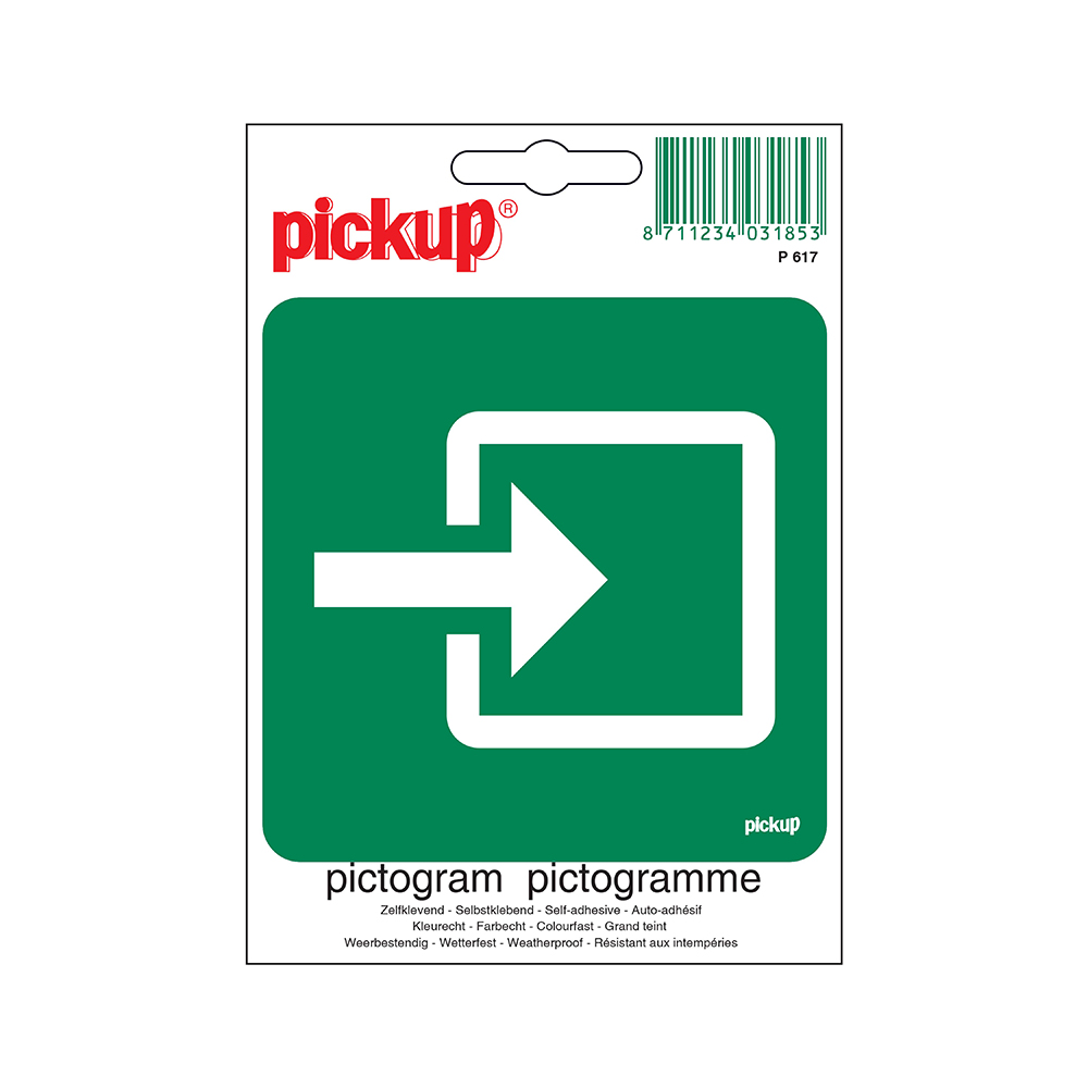 Pickup Pictogram 10x10 cm - Normale ingang