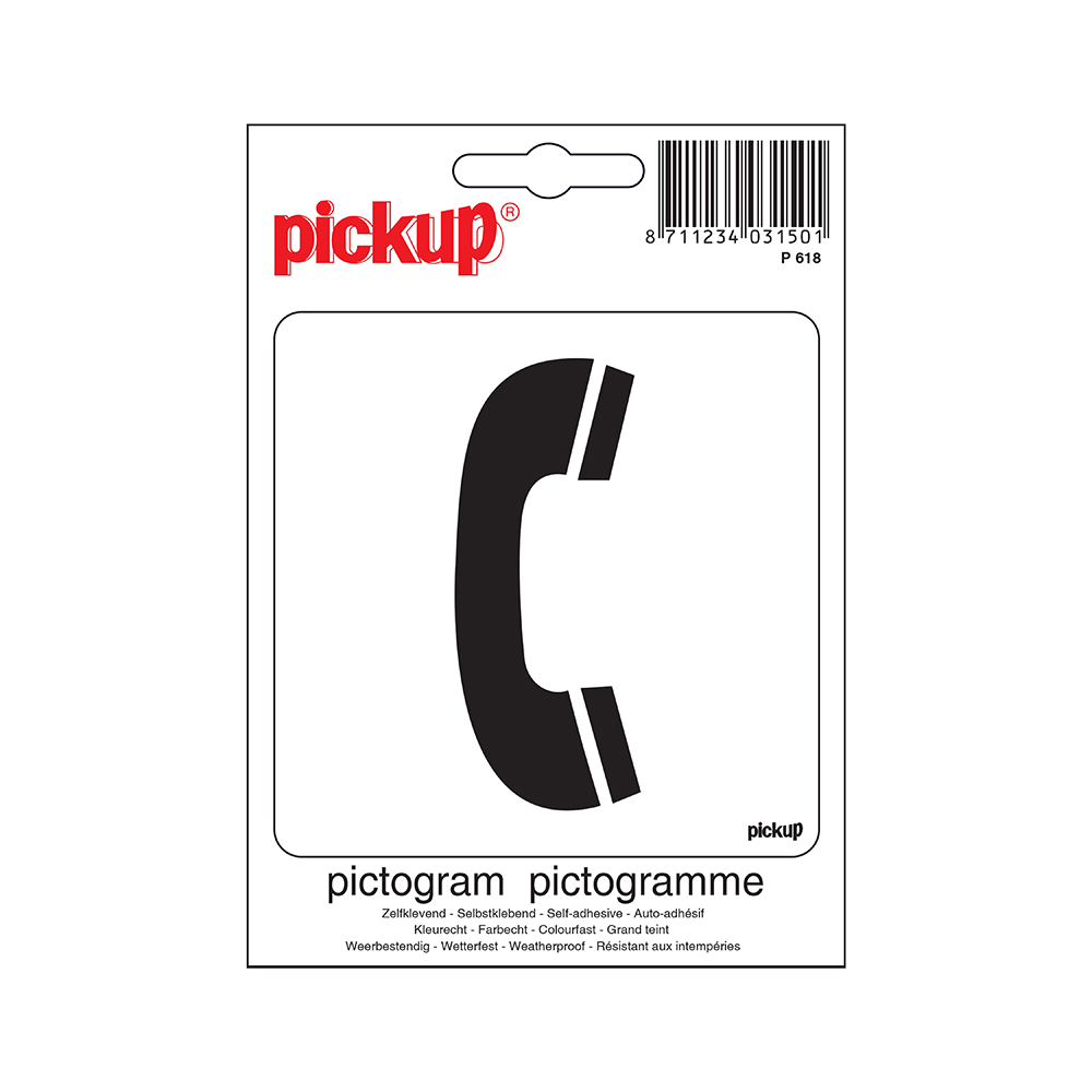 Pickup Pictogram 10x10 cm - Telefoon