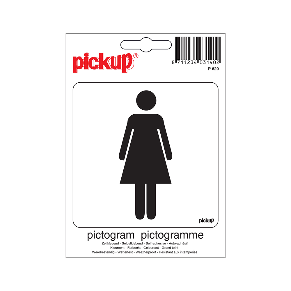 Pickup Pictogram 10x10 cm - Dames