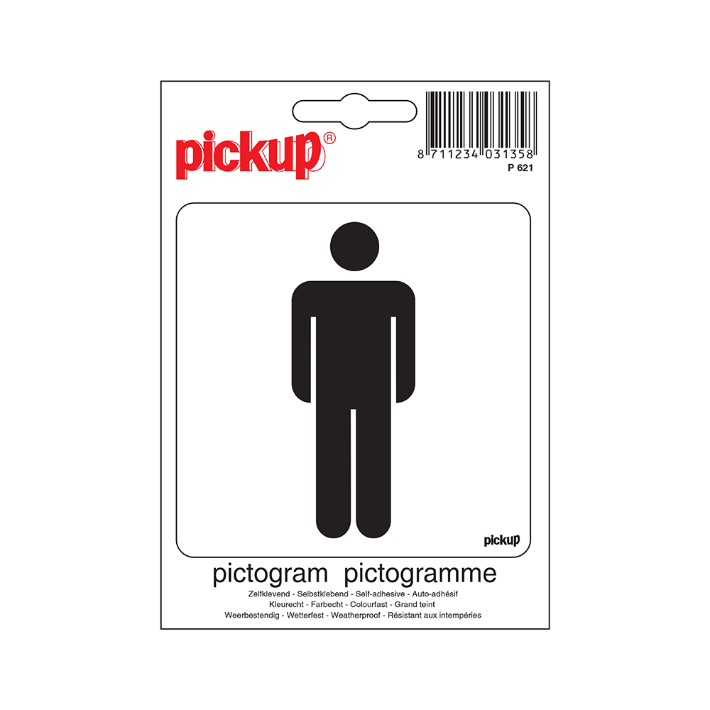 Pickup Pictogram 10x10 cm - Heren