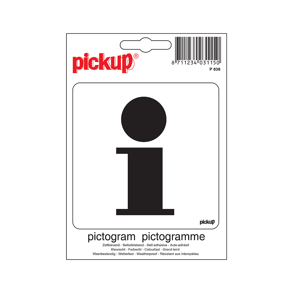 Pickup Pictogram 10x10 cm - Informatie