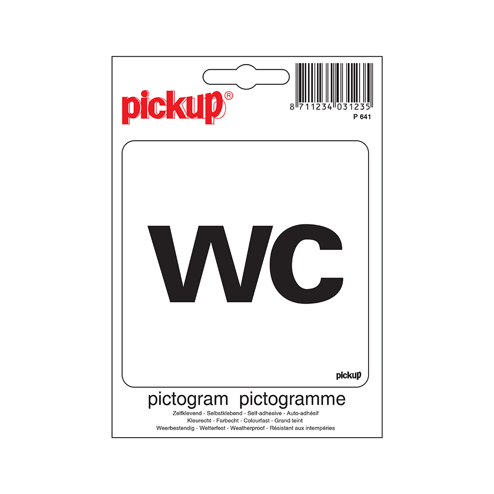 Pickup Pictogram 10x10 cm - WC toilet