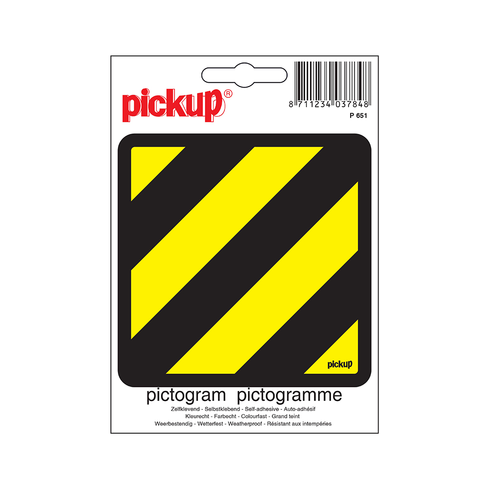 Pickup Pictogram 10x10 cm - Niet met water blussen