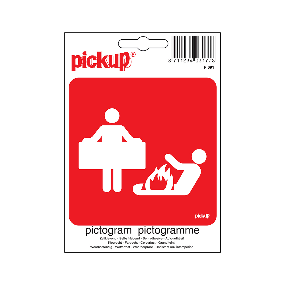 Pickup Pictogram 10x10 cm - Blusdeken