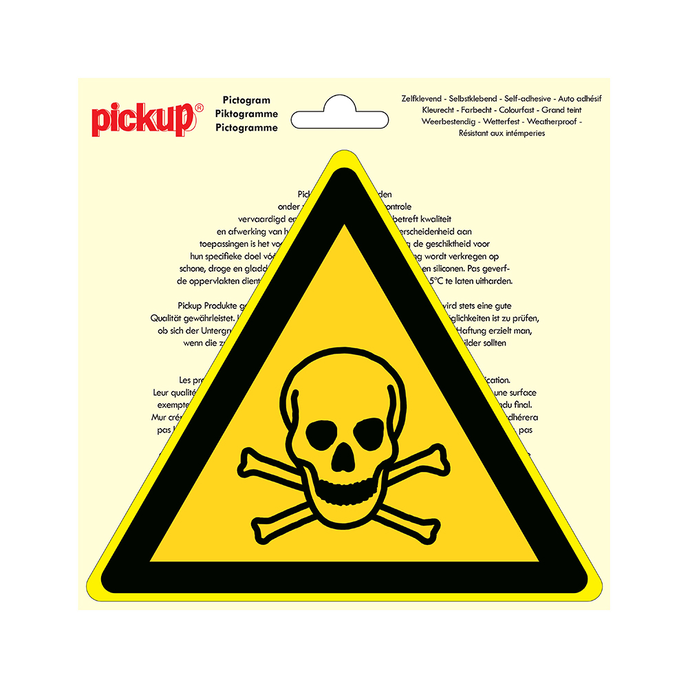 Pickup Pictogram driehoek 20 cm - Giftige stoffen