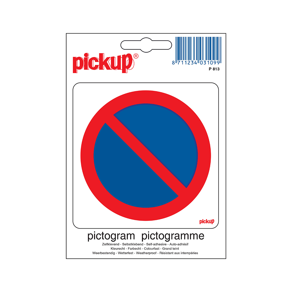 Pickup Pictogram 10x10 cm -  Parkeerverbod - verboden te parkeren
