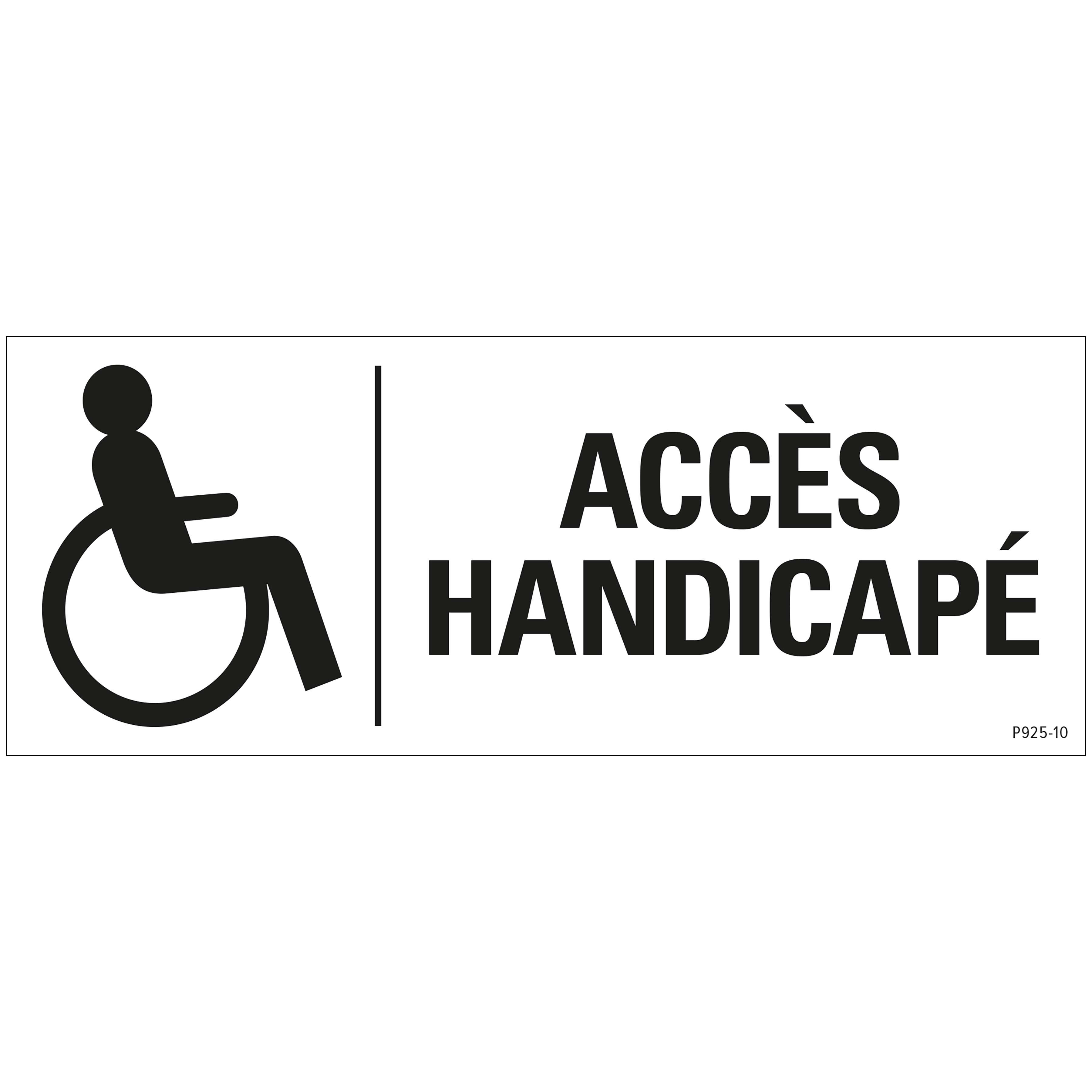Pickup pictogram 18x7 cm Accès Handicapés